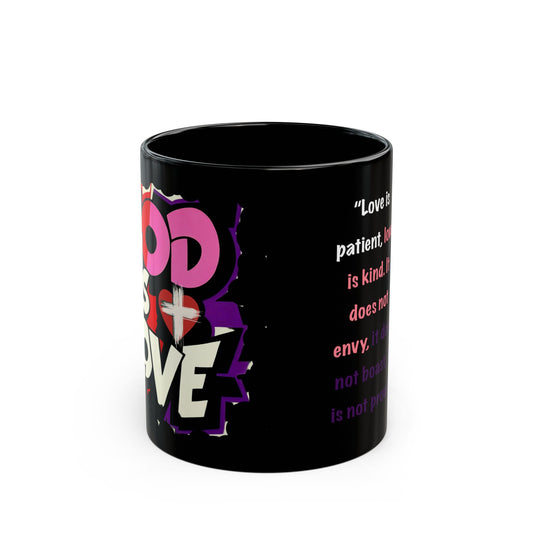 God is Love Black Mug (11oz, 15oz)