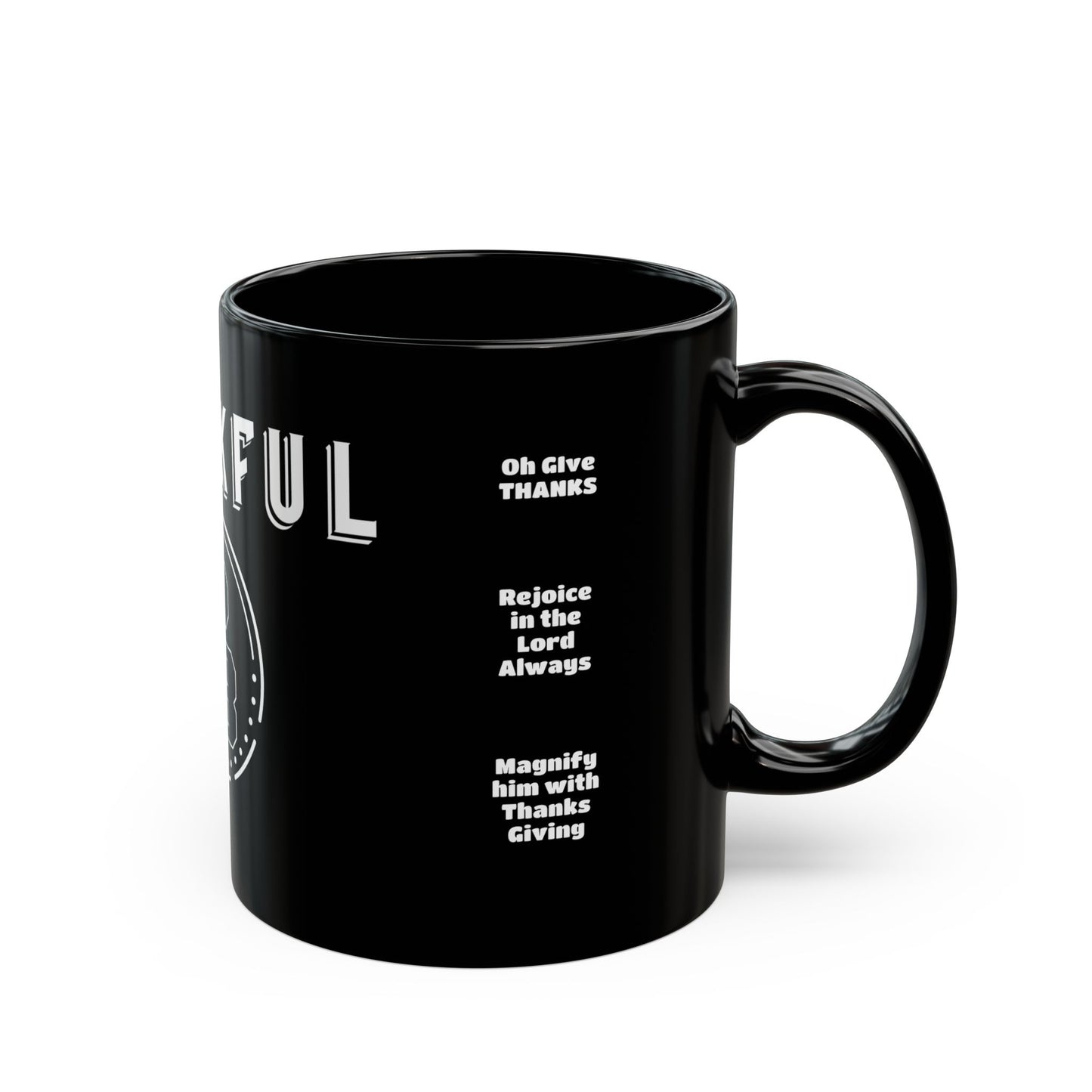 Thankful Black Mug (11oz, 15oz)