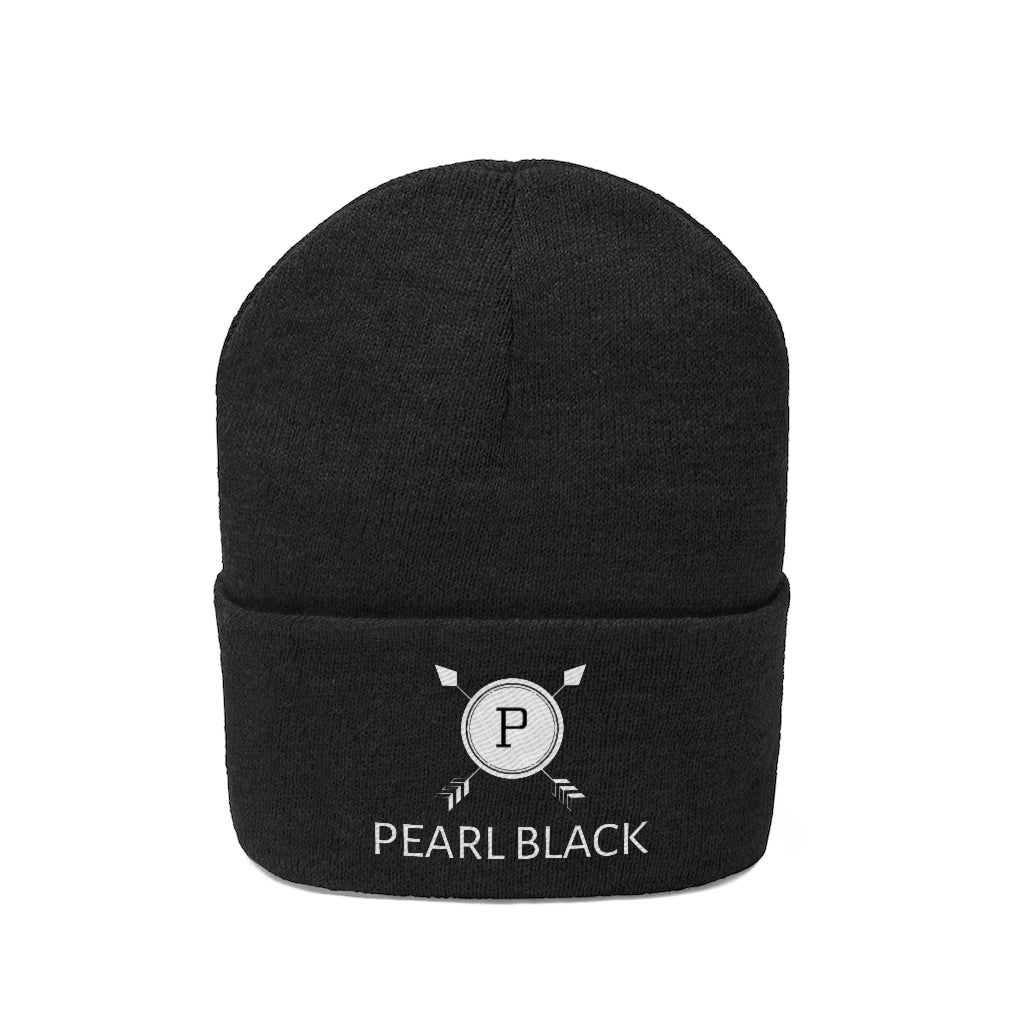 PEARL BLACK Knit Beanie (YELLOW)