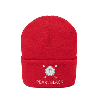 PEARL BLACK Knit Beanie (YELLOW)