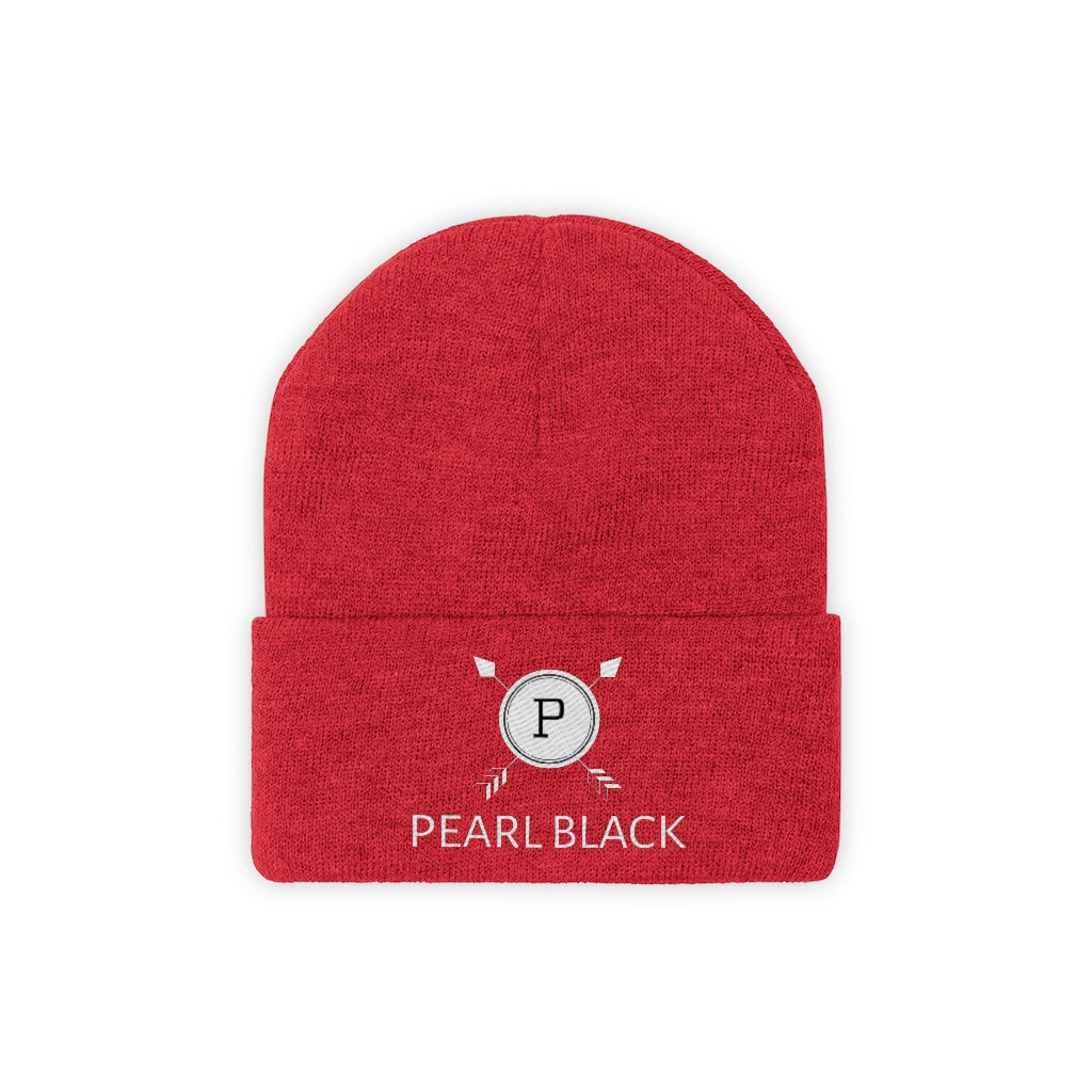 PEARL BLACK Knit Beanie (YELLOW)